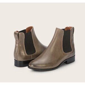 FRYE Chelsea Boots Grey taupe Leather Classic western country minimalist size 11